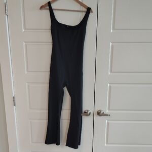 Black Women's Scoop Neck Jumpsuit